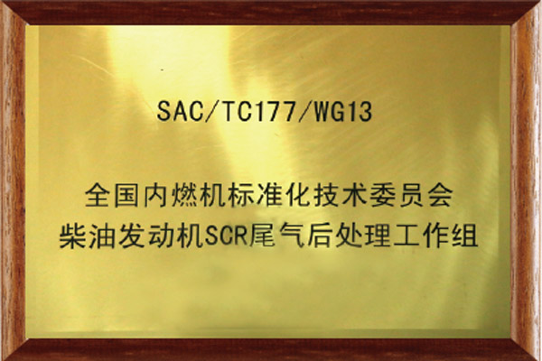 全國內燃機標準化技術委員會柴油機SCR尾氣后處理工作組組長